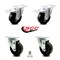 Service Caster 4 Inch Phenolic Wheel Swivel Top Plate Caster Total Lock Brakes SCC, 2PK SCC-TTL20S414-PHR-2-S-2 - alternate 3